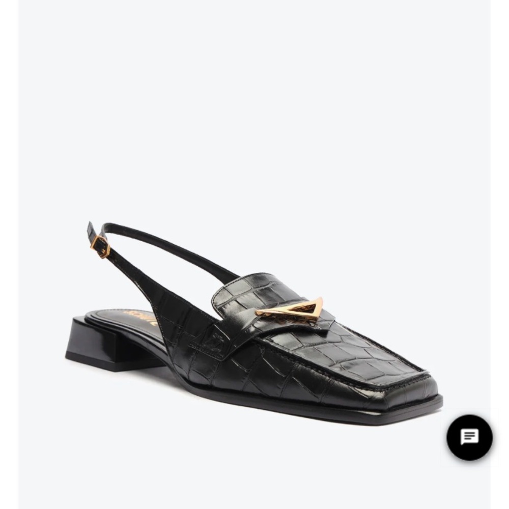 Schutz Black Women's Sling Sandals Loafers